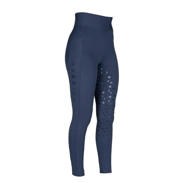 Shires Aubrion Eltar Riding Tights Navy (Young Rider) - Image 3