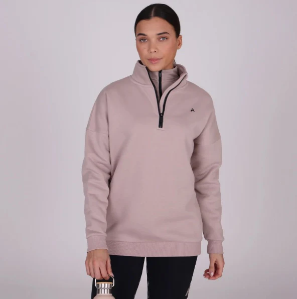 Shires Aubrion React Half Zip Sweatshirt Sand