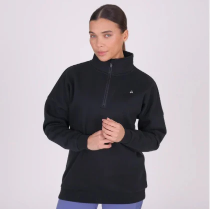 Shires Aubrion React Half Zip Sweatshirt Shadow