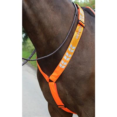 Equi-Flector Breastplate Orange - Image 2