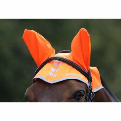 Equi-Flector Fly Veil Orange - Image 3
