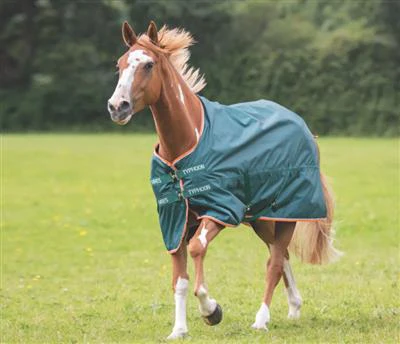 Shires Typhoon Lite Turnout Rug - Green - Image 5